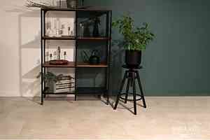 Кварцвиниловые полы Vinilam Ceramo Stone 2,5 мм 71615 Бетон Белый фото  | FLOORDEALER